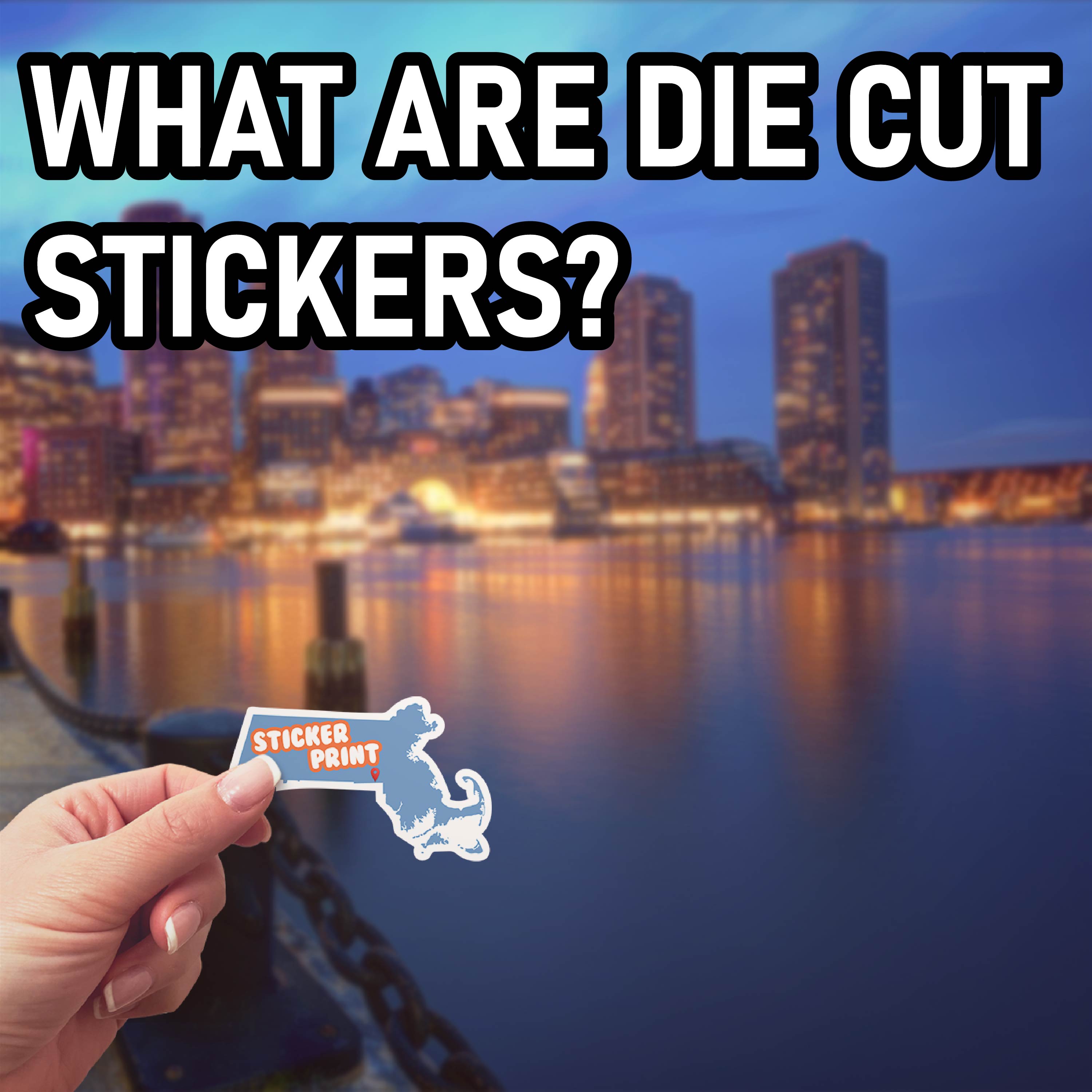 What are die cut stickers?